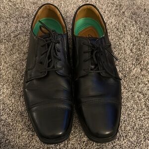 Clark’s Men's Black Leather Dress Shoes